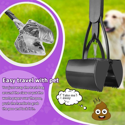 Pet pooper scooper long handle - pooper,