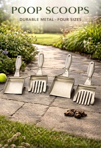 Dog poo scooper - -, stainless