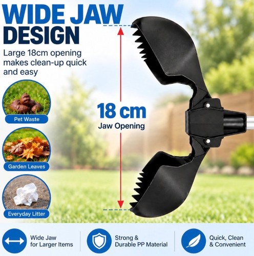 Pet pooper scooper long handle - pooper,