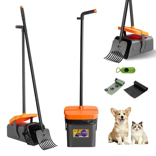 Adjustable long handle pooper - adjustable,