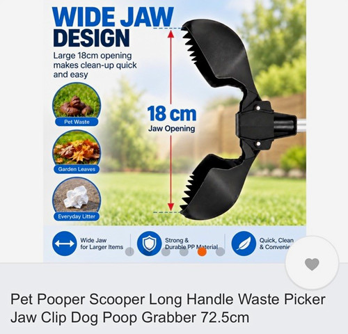Pooper scooper long handle dog - long,