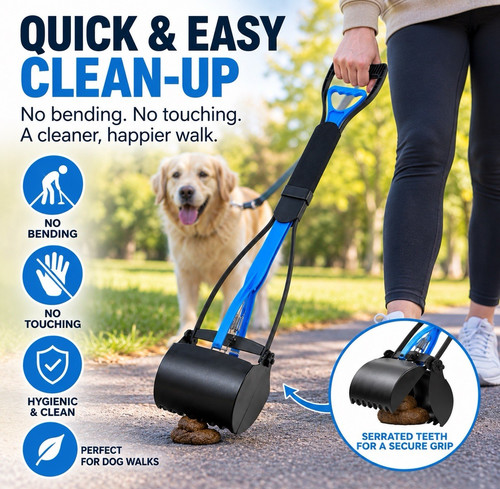 60cm long handle dog pooper - handle,