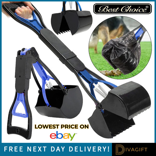 Blue dog poop scoop - poop,