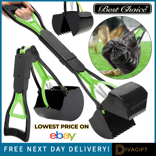 Green dog poop scoop foldable - dog,