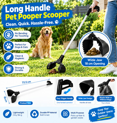 Pet pooper scooper long - pooper,
