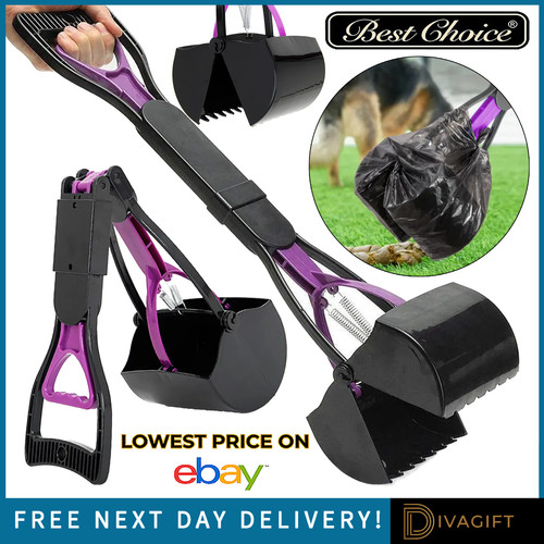 Purple dog poop scoop foldable - purple,