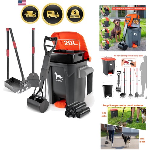 Dog pooper scooper set trash - dog,
