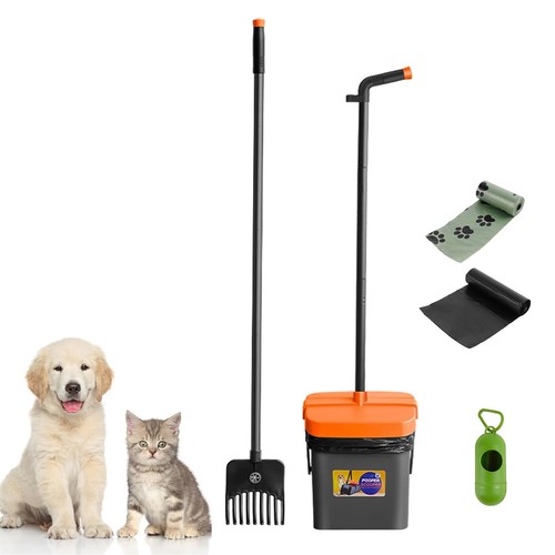 116cm long handle pet pooper - 116cm,