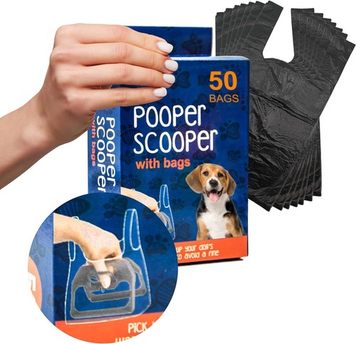 Hand held pet pooper scooper - held,