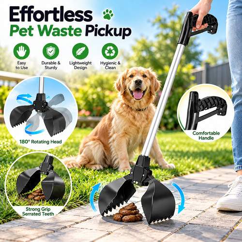 Pet pooper scooper 5cm long - scooper, 72.5cm
